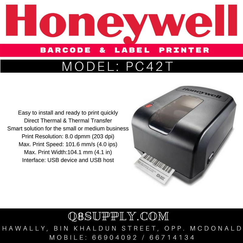 Honeywell pc42t Barcode & Label Printer - USB/ LAN/ Serial