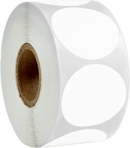 50mm X 50mm Round Direct Thermal Barcode Label in Kuwait (DTR)