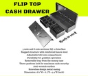 EPOS Flip Top Cash Drawer – Stainless Steel Top