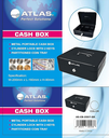 Atlas AS-CB-2001-BK CASH BOX W200mm x L160mm x H90mm Black أطلس صندوق النقد