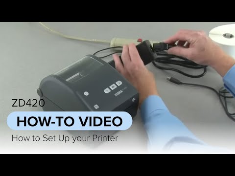Zebra ZD421D Barcode Label Printer USB ZD4A042-D0EM00EZ