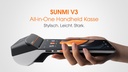 Sunmi V3 Plus Android 6.75inch Screen 3GB+32GB with 58mm and 80mm Receipt Printer