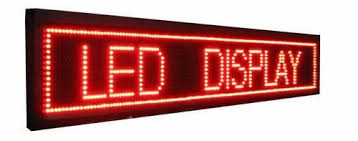 LED Digital Signage One Color10 169x25cm