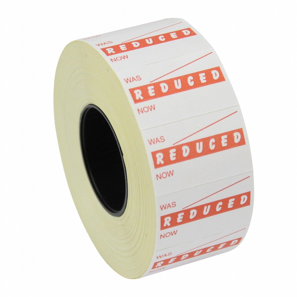 Price Label for Was Now Reduced Arabic English