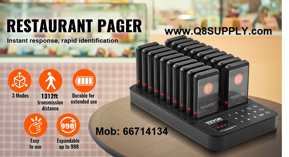 Wireless Restaurant Buzzer Pager 10pc with Base