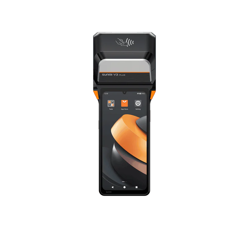 Sunmi V3 Plus Android 6.75inch Touch Screen 3GB+32GB with 58mm & 80mm Receipt Printer سونمي أندرويد نقطة البيع