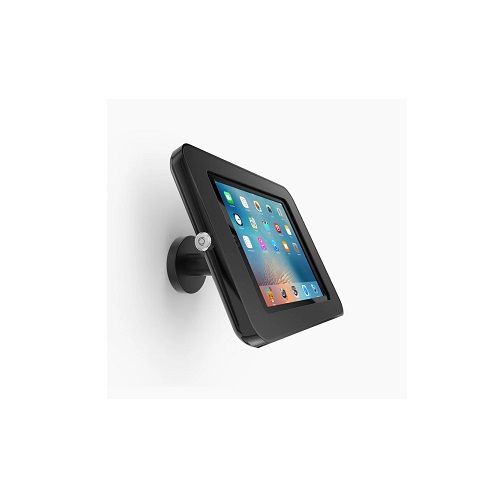 Ipad & Universal Tablet Holder with Lock - Wall Mount Black