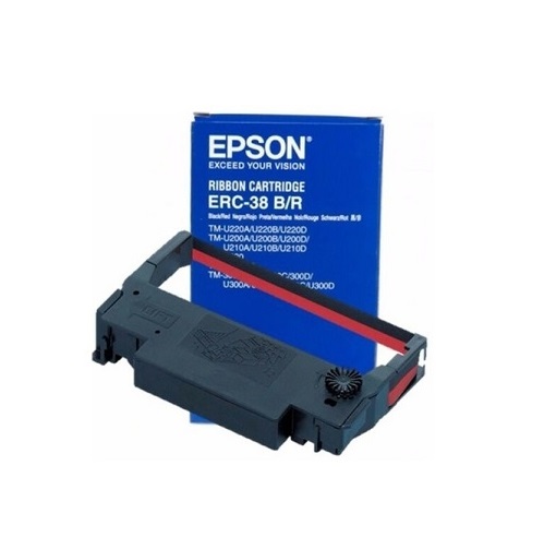 Epson ERC38-BR Ribbon Cartridge - Black/Red