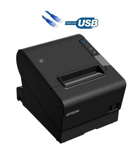 Epson TM-T88vi POS Thermal Receipt Printer – LAN + USB + Serial